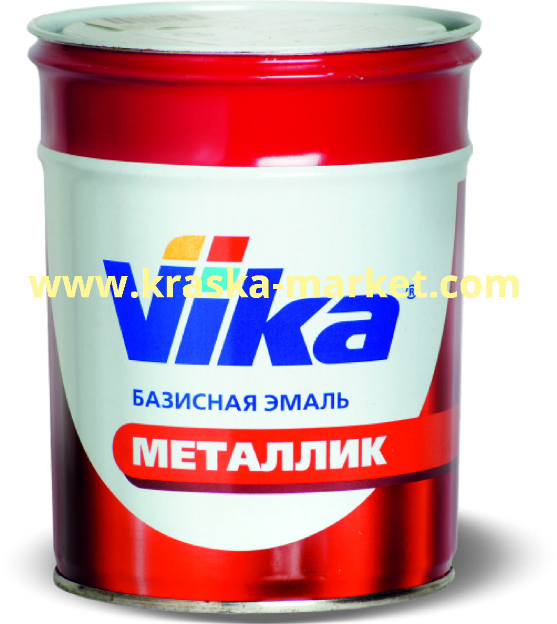 Базовая автоэмаль металлик, цвет: база  8000 черная. Упаковка: 0,9кг. Торговая марка: Вика.