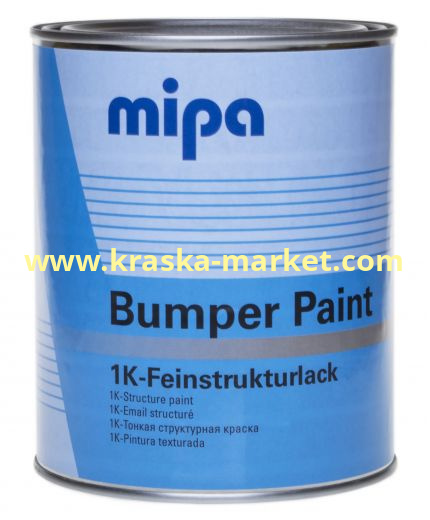 Структурная краска для бампера серая DB 7354  Bumper Paint 1K. Цвет: темно-серая. Объем(м3): 1,0 л. Артикул: 246810003. Производитель: Mipa.