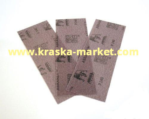 Шлифовальная полоска Abranet. Размер: 81x133 мм. Зерно: P150. Производитель: Mirka.