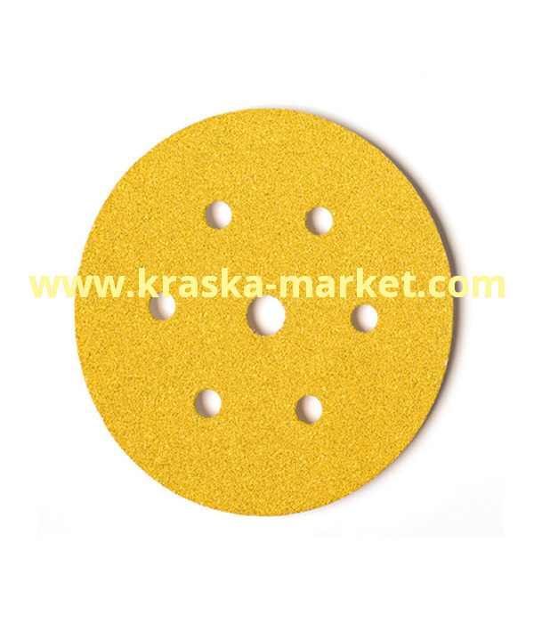 Шлифовальный круг Gold, P180, 125 мм, 8 отверствий. Производитель: Mirka.