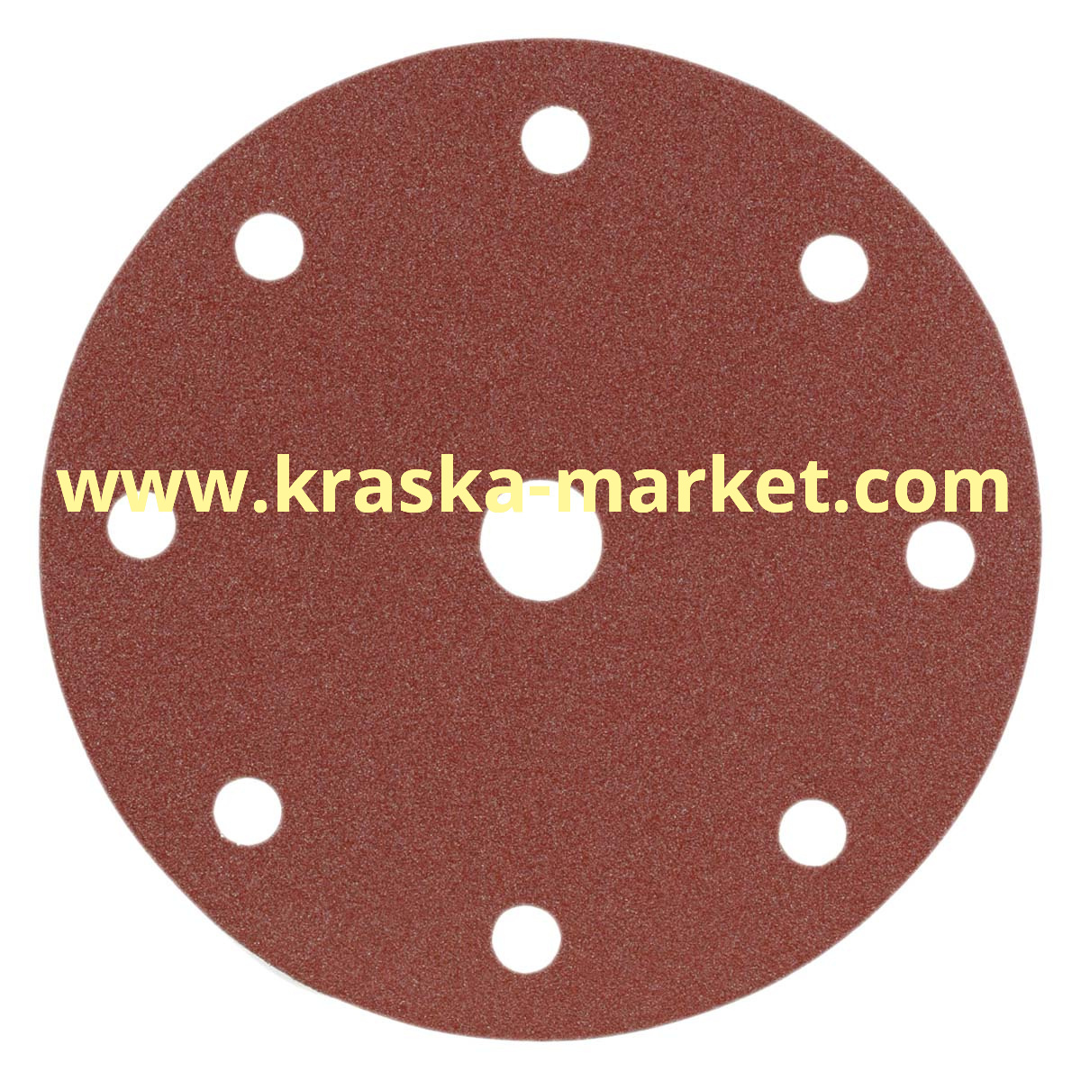 Круг абразивный, красный, 15 отверстий, Р180, 150 мм. Производитель: Indasa.