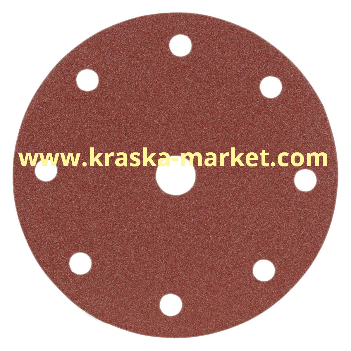 Круг абразивный, красный, 15 отверстий, Р280, 150 мм. Производитель: Indasa.